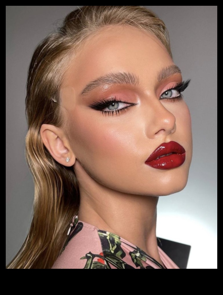 Glam Meets Retro Moderns vecais vakara grims 5 Glam Meets Retro: Vintage ietekmes izpēte vakara grima stilos